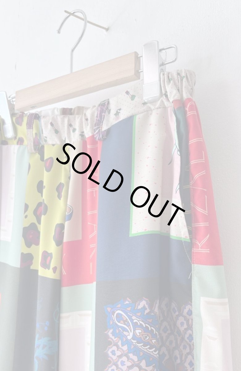 画像2: 思い出スカーフワイドパンツ (2)