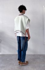 画像9: Cotton cable pattern vest (9)