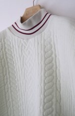 画像2: Cotton cable pattern vest (2)