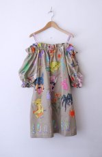 画像7: neon painter off shulder dress (7)