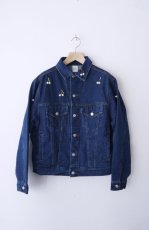 画像7: Platonic cherry denim blouson (7)