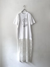 画像3: 野崎ふみこコラボ：Tシャツ切替ワンピース (3)