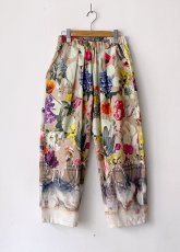 画像1: エイジングフラワー2タックパンツ (1)