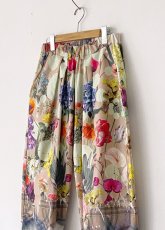 画像6: エイジングフラワー2タックパンツ (6)
