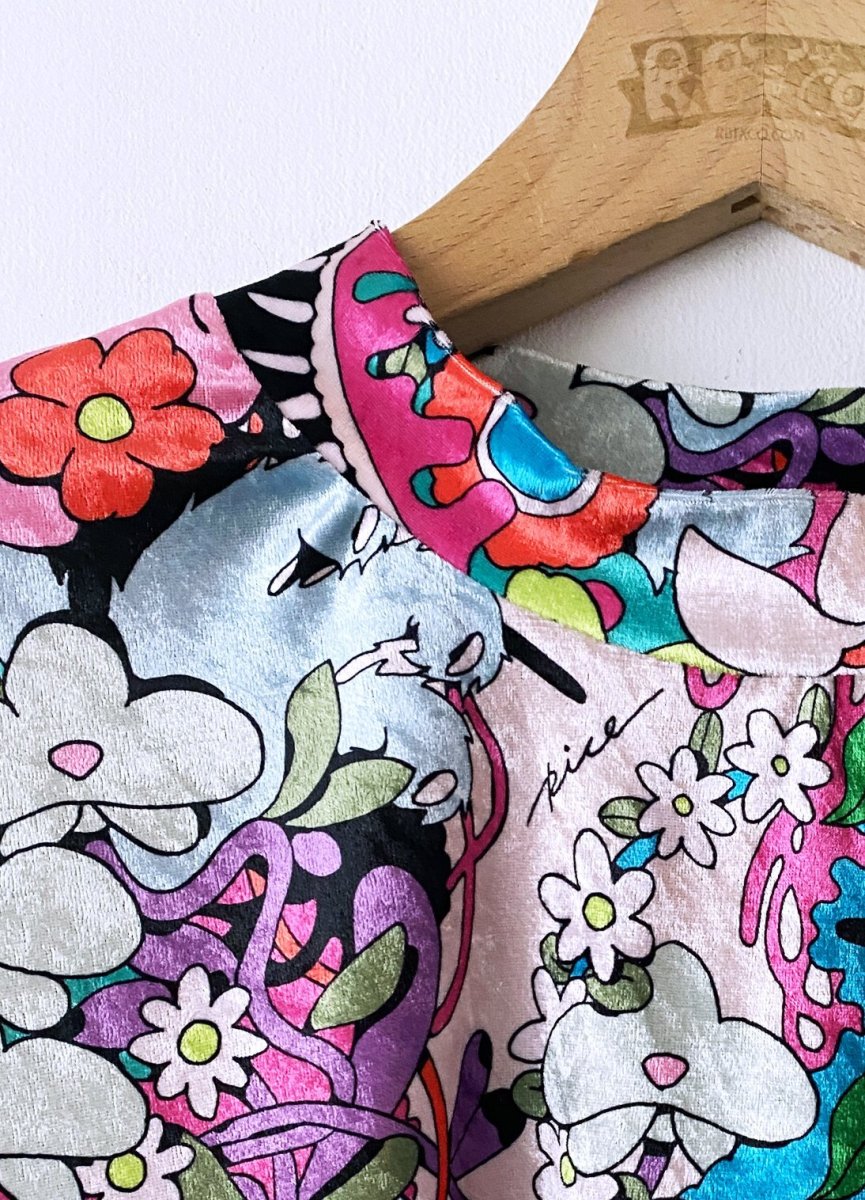 画像5: レトロフラワーロンTee (5)