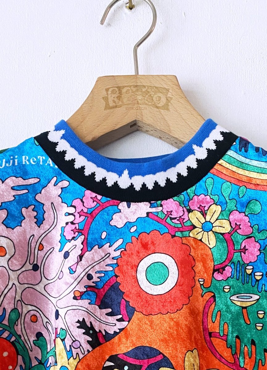 画像4: レトロフラワーワンピース (4)