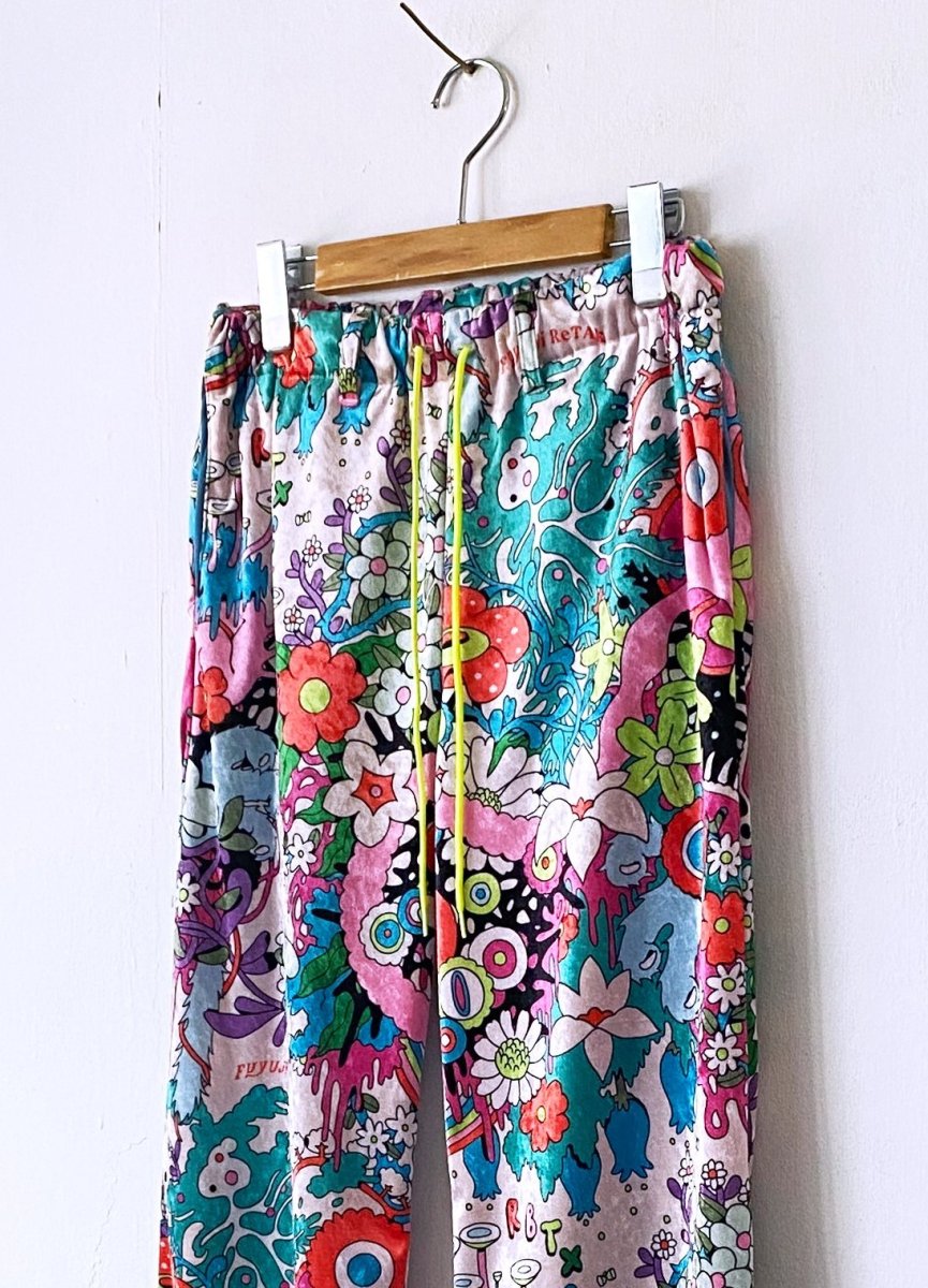 画像12: レトロフラワーストレートパンツ (12)