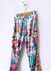 画像3: レトロフラワーフレアスパッツ (3)