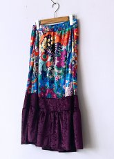 画像5: レトロフラワーフリルスカート (5)