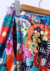 画像4: レトロフラワーフリルスカート (4)