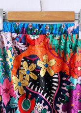 画像3: レトロフラワーフリルスカート (3)