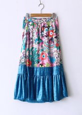 画像7: レトロフラワーフリルスカート (7)