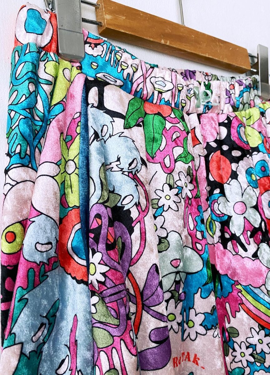 画像11: レトロフラワーフリルスカート (11)